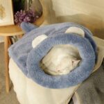 Cat Sleeping Bag Self-Warming Kitty Sack Brown
